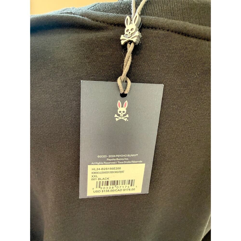 NWT Psycho Bunny WOMENS ALEXANDER CREW SWEATSHIRT Size XXL - Picture 5 of 7